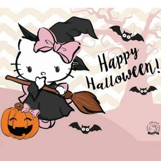 Happy Halloween Hello Kitty wallpaper