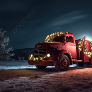 Truck winter road wallpaper
