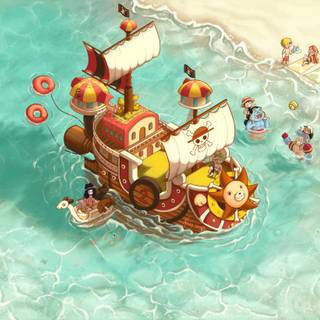 Anime boat wallpaper