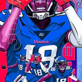 Justin Jefferson iPhone wallpaper