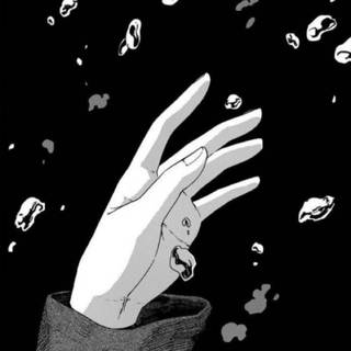 Black and white anime iPhone wallpaper