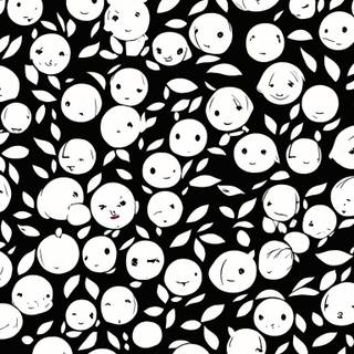 Black and white anime iPhone wallpaper