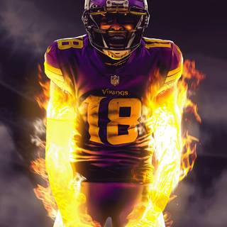 Justin Jefferson iPhone wallpaper