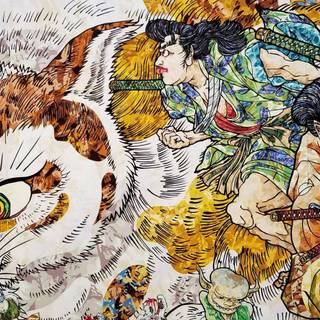 Japanese cat desktop wallpaper