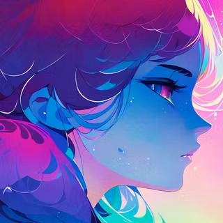 Colorful girls AI wallpaper