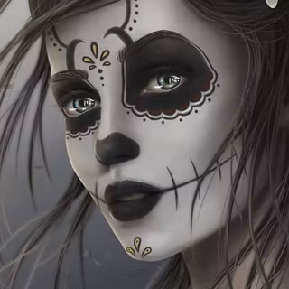 Mexican sugarskull girls wallpaper