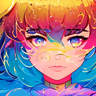 Colorful girls AI wallpaper