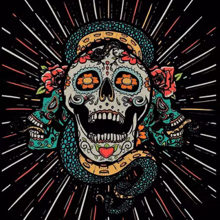 Mexican sugarskull girls wallpaper