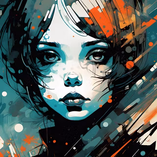 Colorful girls AI wallpaper