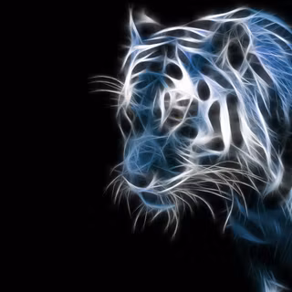 Abstract tiger wallpaper