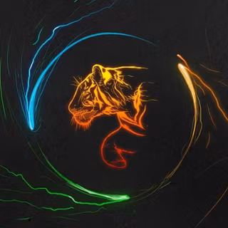 Abstract tiger wallpaper