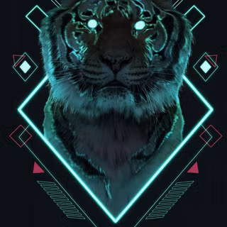 Abstract tiger wallpaper
