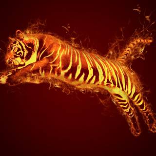 Abstract tiger wallpaper