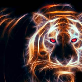 Abstract tiger wallpaper