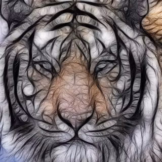 Abstract tiger wallpaper