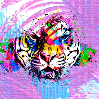 Abstract tiger wallpaper