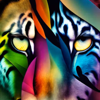 Abstract tiger wallpaper