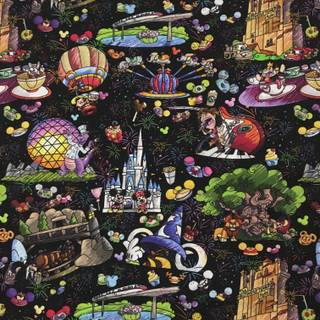 Disney World collage wallpaper