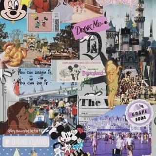 Disney World collage wallpaper