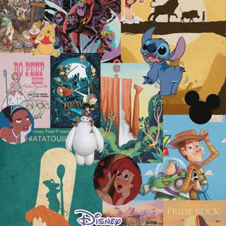Disney World collage wallpaper