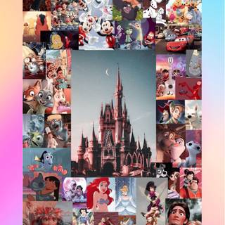 Disney World collage wallpaper