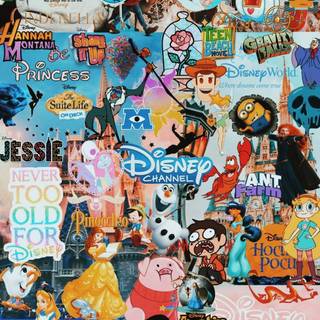 Disney World collage wallpaper