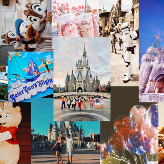 Disney World collage wallpaper