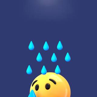 Depressed Emoji wallpaper