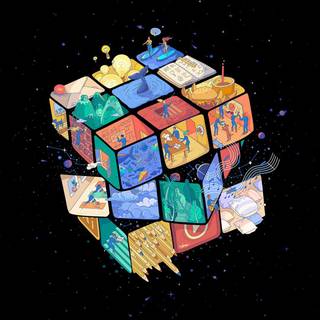 Speed cube wallpaper