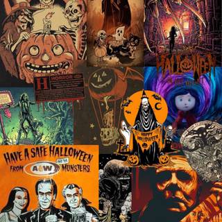 iPhone Halloween retro wallpaper