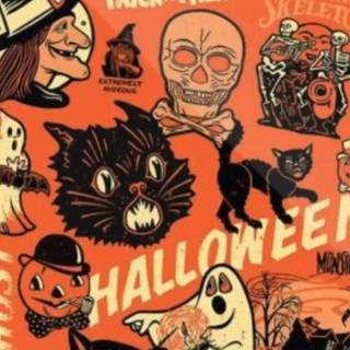 iPhone Halloween retro wallpaper