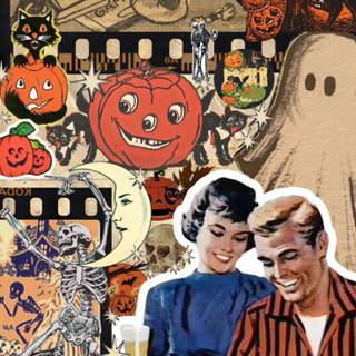 iPhone Halloween retro wallpaper