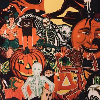 iPhone Halloween retro wallpaper