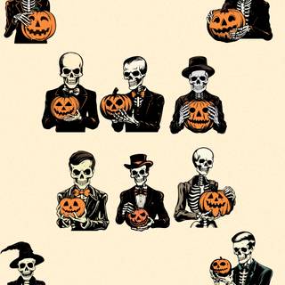 iPhone Halloween retro wallpaper