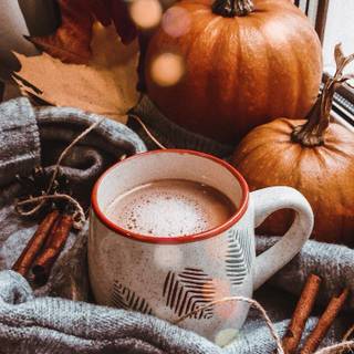 Cozy autumn vertical wallpaper