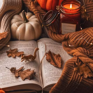 Cozy autumn vertical wallpaper