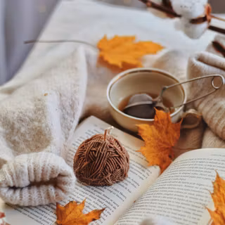 Cozy autumn vertical wallpaper