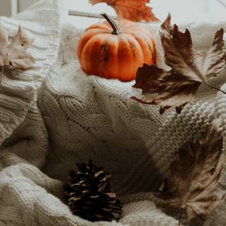 Cozy autumn vertical wallpaper