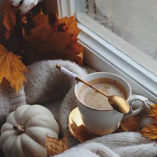 Cozy autumn vertical wallpaper
