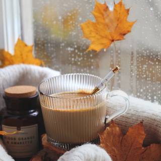Cozy autumn vertical wallpaper