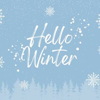 Winter postcard wallpaper