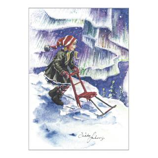 Winter postcard wallpaper