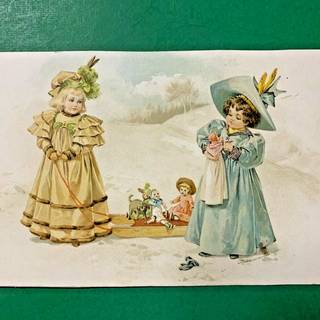 Winter postcard wallpaper