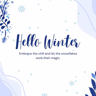 Winter postcard wallpaper