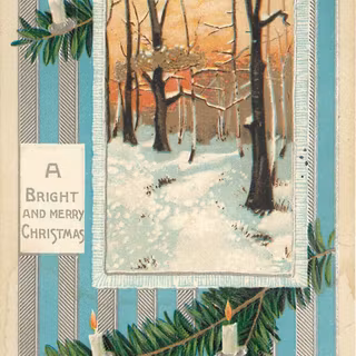 Winter postcard wallpaper