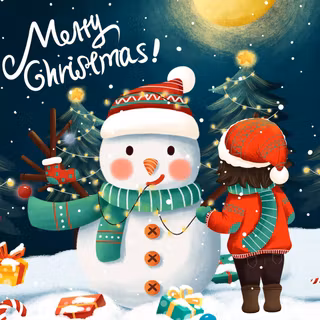 Winter postcard wallpaper