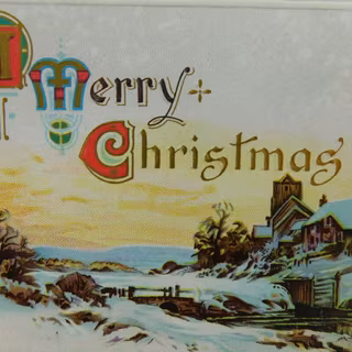 Winter postcard wallpaper