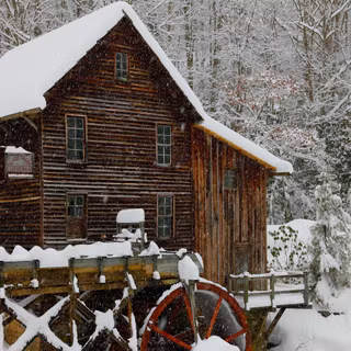 Winter postcard wallpaper