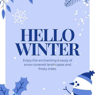 Winter postcard wallpaper