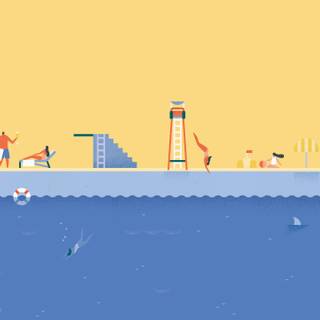 4k swimming wallpaper